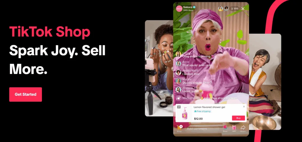 TikTok Shop homepage