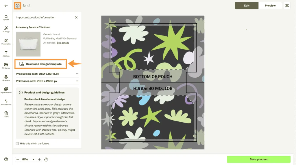 来自 Printify 的模板示例