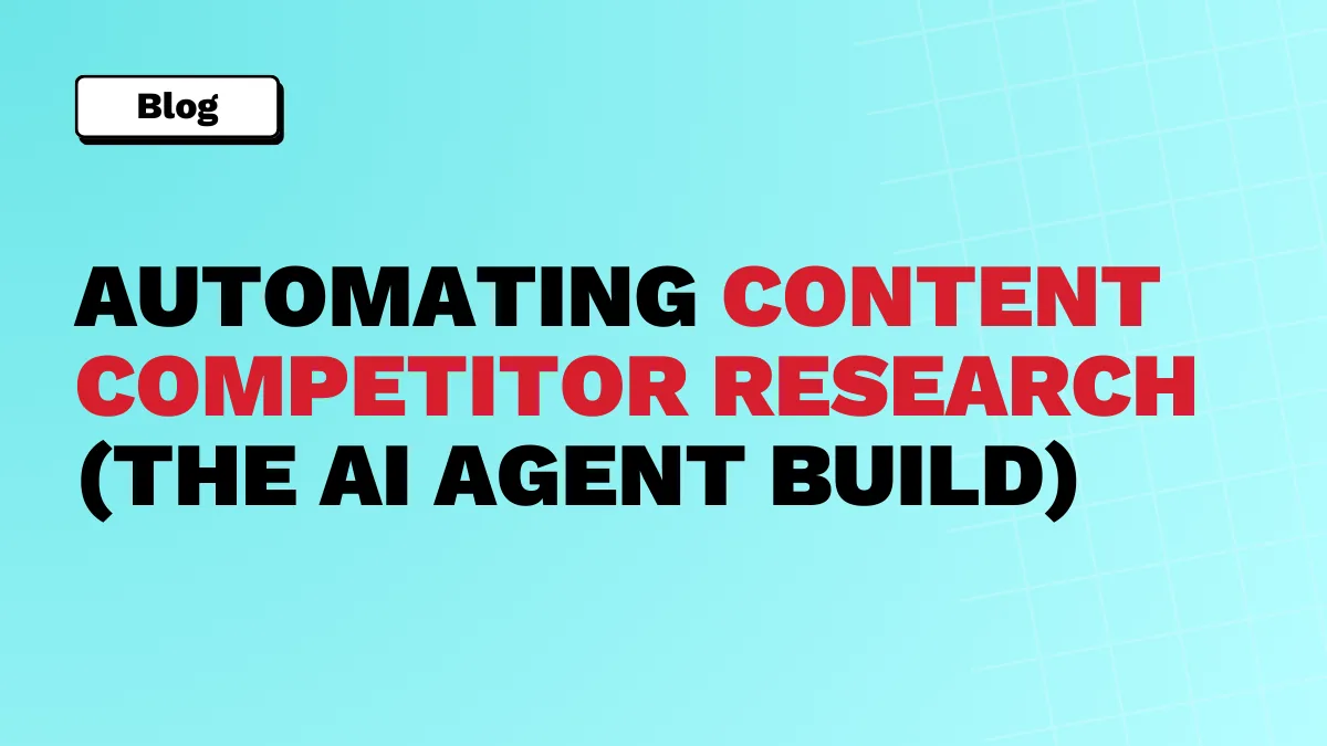 如何利用AI大规模自动化竞争对手内容分析