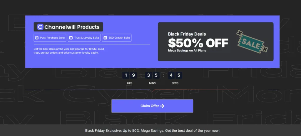 SEOant Black Friday offer