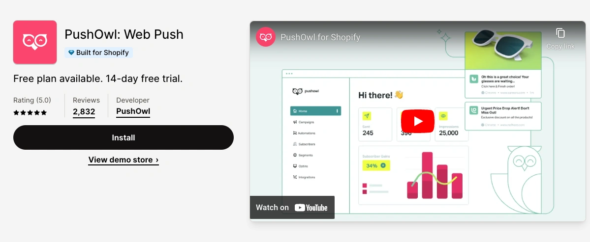 Shopify - PushOwl