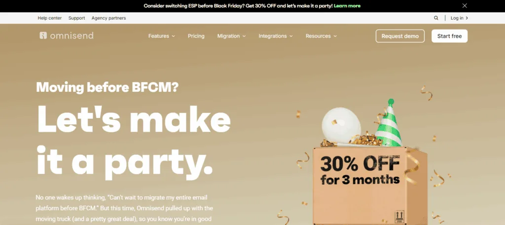 Omnisend Black Friday offer