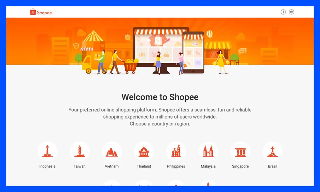 shopee 主页