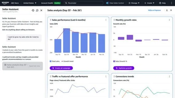 Seller Central 画布界面截图