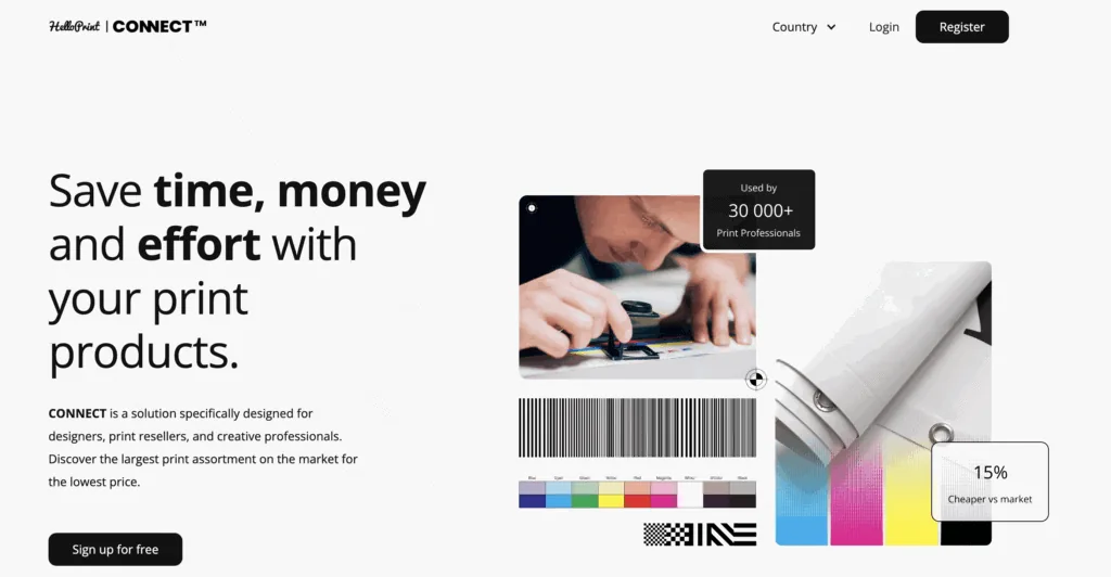 HelloPrintConnect homepage