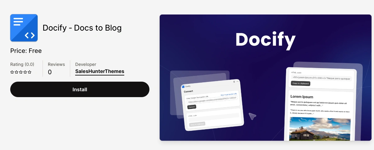 Shopify - Docify