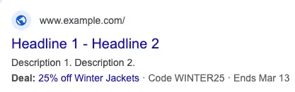 促销素材示例，结束日期为"3月13日"