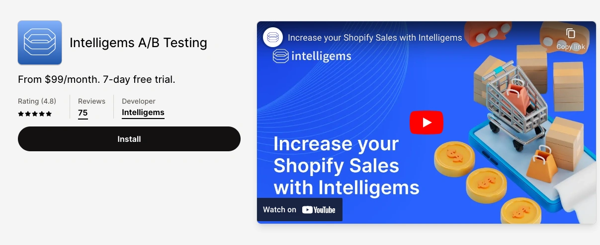 Shopify - Intelligems