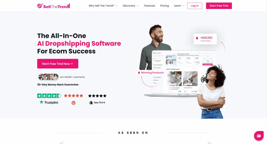 Sell The Trend homepage