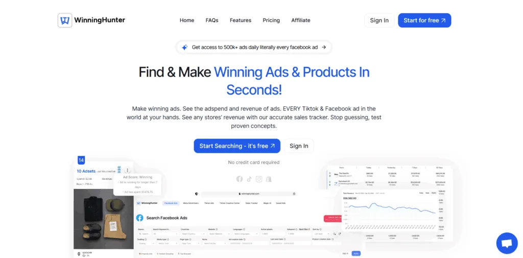 Winninghunter homepage